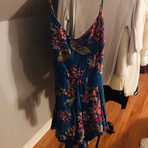 Blue Flowery Summer Dress